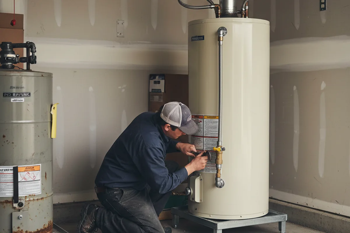 Water heater and shutoff valve replacement in Custer City
